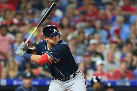 Austin Riley of the Atlanta Braves (Photo by Rich Schultz/Getty Images)