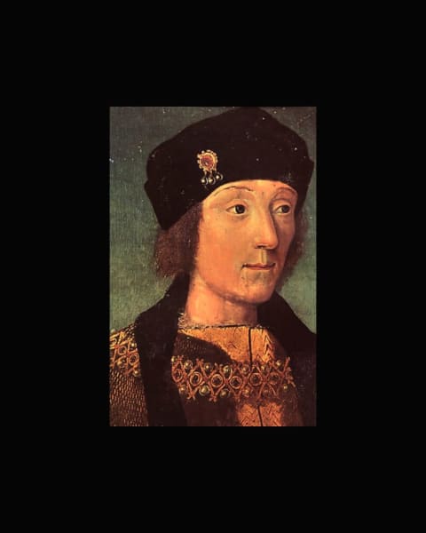 A similar hatpin worn by a young Henry VII