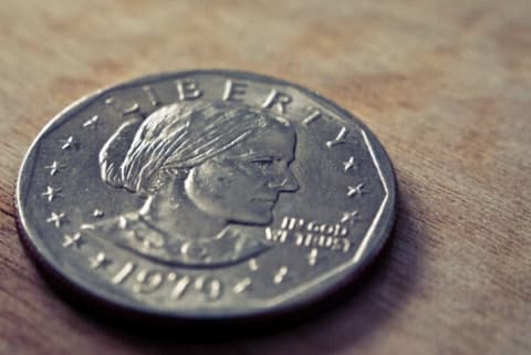 Susan B. Anthony on the one-dollar coin