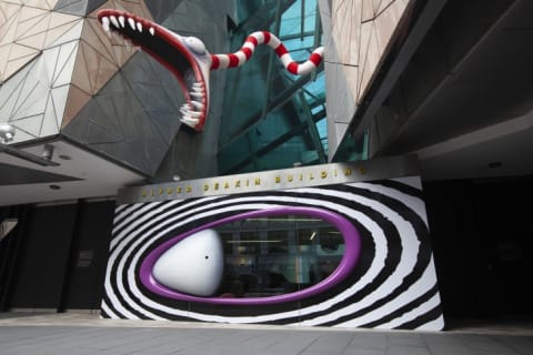 A Tim Burton display in Melbourne, Australia