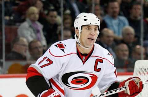 Rod Brind’Amour. (Photo by Richard Wolowicz/Getty Images)