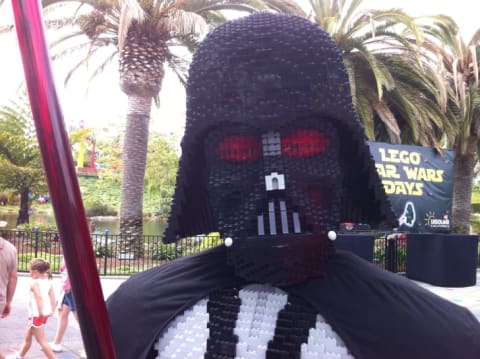 LEGO Darth Vader sculpture at LEGOLAND.