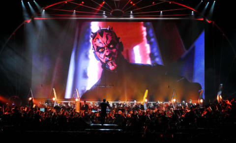 The Royal Philharmonic Orchestra and Choir performing the Star Wars scores.