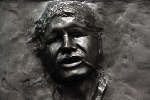 Han Solo frozen in carbonite