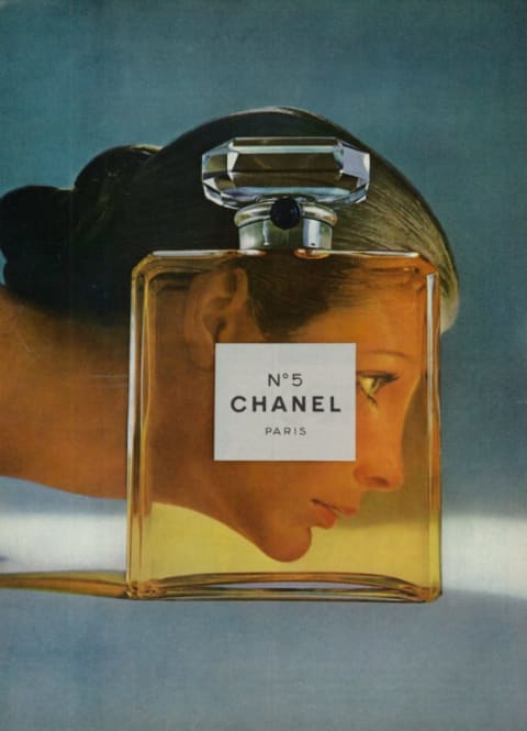 A Chanel No.5 ad in a 1971 magazine.