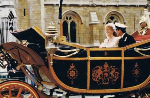 Parade following the marriage of Andrew Mountbatten-Windsor, Duke of York to Sarah Ferguson in London.