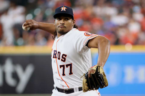 Astros starter Luis Garcia. (Photo by Carmen Mandato/Getty Images)