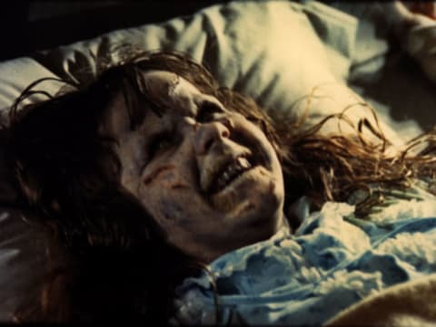 Linda Blair stars in The Exorcist (1973).