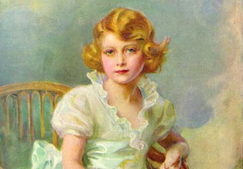 A 1933 painting of Princess Elizabeth