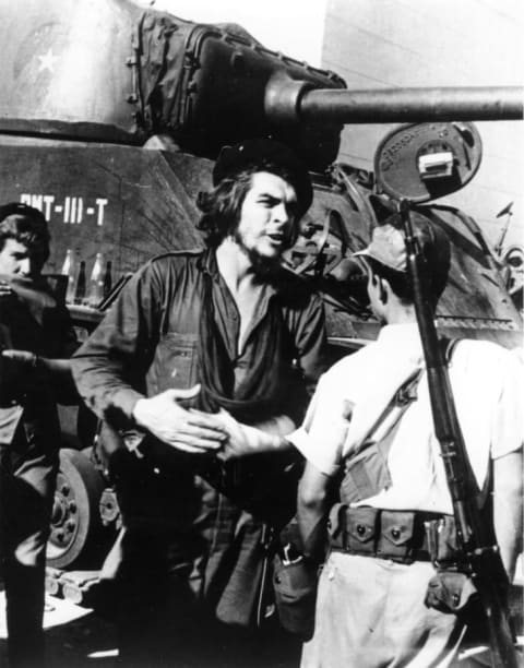 Che Guevara during the battle of Santa Clara in Cuba