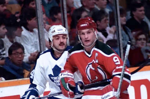 Kirk Muller #9 of the New Jersey Devils. (Photo by Graig Abel/Getty Images)