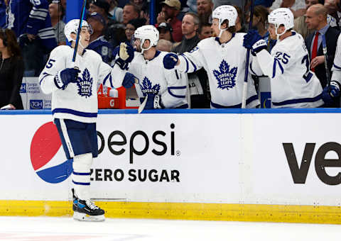 May 6, 2022; Tampa, Florida, USA; Toronto Maple Leafs right wing Ilya Mikheyev (65)   Mandatory Credit: Kim Klement-USA TODAY Sports