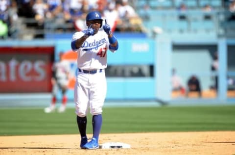 This Is Kendrick Before Phillies’ Bull Horns. Photo by Gary A. Vasquez – USA TODAY Sports.