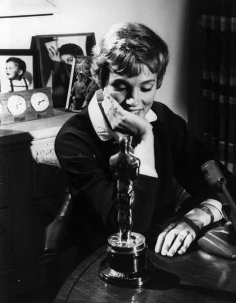 Julie Andrews with her Oscar