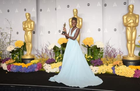 Lupita Nyong'o at the 2014 Academy Awards.