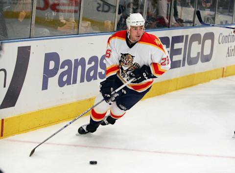 NEW YORK – OCTOBER 25: Mike Van Ryn #26 of the Florida Panthers. (Photo by Jim McIsaac/Getty Images)