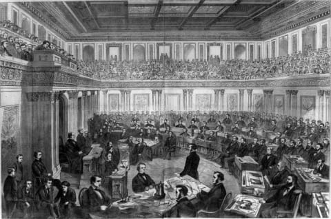 Andrew Johnson's impeachment trial.