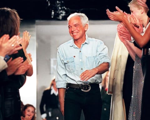 Designer Ralph Lauren at his Fall 1997 show.