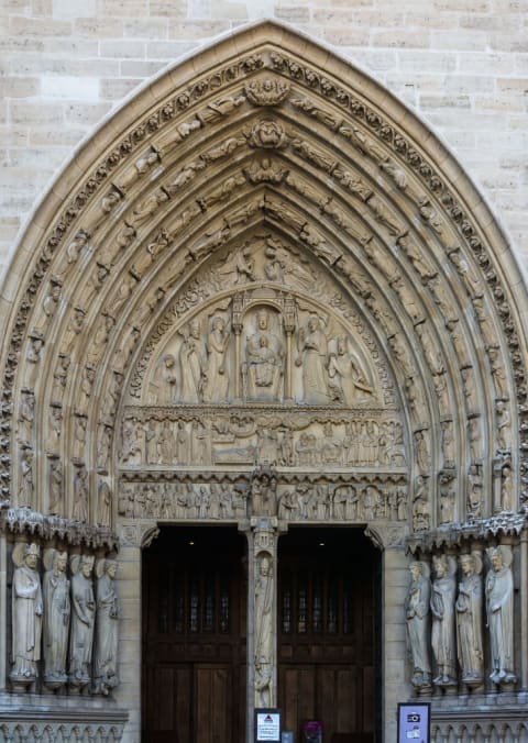 The Sainte-Anne Portal at Notre-Dame.