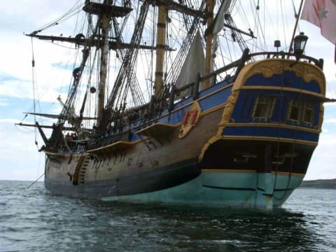 A replica of the Endeavour in 2004