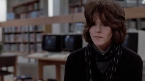 Ally Sheedy in The Breakfast Club (1985).