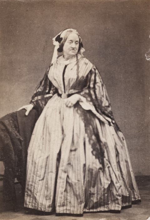 Unknown photographer, Portrait of Anna Atkins, ca. 1862, albumen print