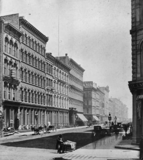 Chicago's Lake Street, circa 1875.