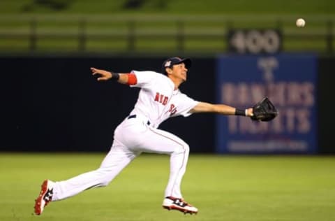 Nov 5, 2016; Surprise, AZ, USA; West infielder Mauricio Duubon of the Boston Red Sox during the Arizona Fall League Fall Stars game at Surprise Stadium. Mandatory Credit: Mark J. Rebilas-USA TODAY Sports