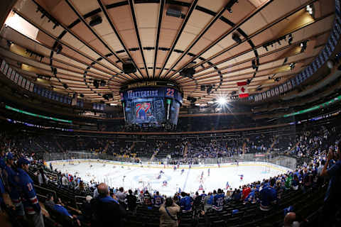 NEW YORK, NY – OCTOBER 04: An overview of Madison Square Garden prior to the game between the New York Rangers and the Nashville Predators on October 4, 2018 in New York City. (Photo by Jared Silber/NHLI via Getty Images)