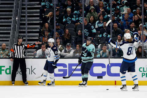 Mark Scheifele #55, Winnipeg Jets. (Photo by Steph Chambers/Getty Images)