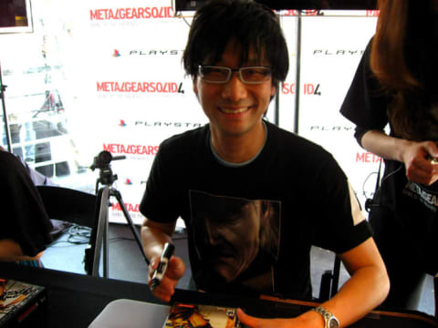 Designer Hideo Kojima at a gaming event in 2008.