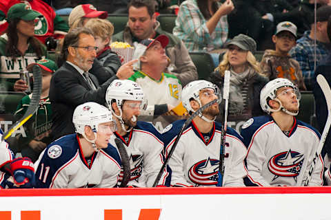 ST. PAUL, MN – DECEMBER 31: Columbus Blue Jackets head coach John Tortorella on the bench during the regular season match up between the Columbus Blue Jackets and the Minnesota Wild on December 31, 2016 at Xcel Energy Center in St. Paul, Minnesota. The Blue Jackets won 4-2. (Photo by David Berding/Icon Sportswire via Getty Images)