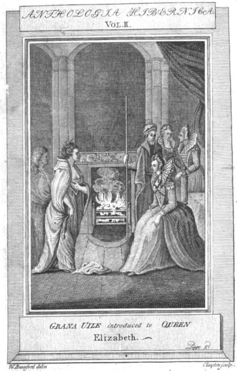 An 18th-century depiction of the meeting between Grace O'Malley and Elizabeth I