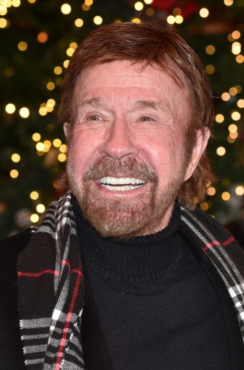 Actor Chuck Norris in Henndorf am Wallersee, Austria.