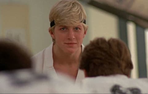 William Zabka in The Karate Kid (1984).