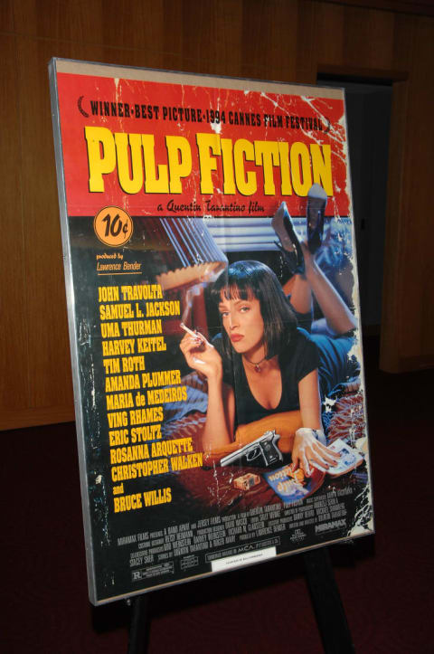 The Pulp Fiction movie poster.