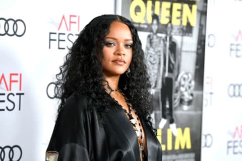 Rihanna attends the Queen & Slim premiere at AFI FEST 2019.