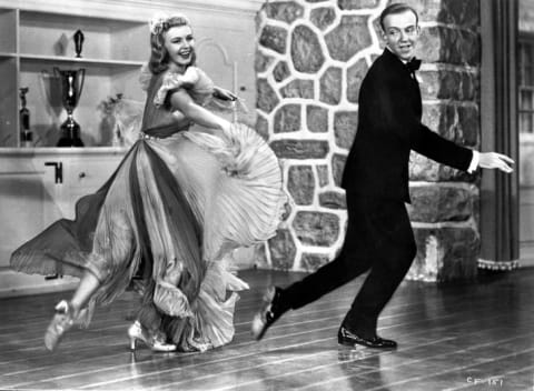 Fred Astaire and Ginger Rogers star in Carefree (1938).