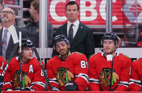 Luke Richardson, Chicago Blackhawks (Photo by Michael Reaves/Getty Images)