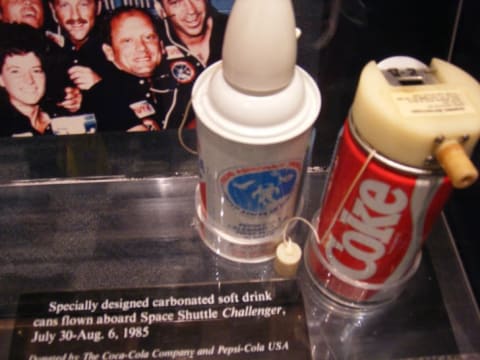 Even astronauts quenched their thirsts with a fizzy treat.