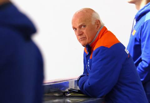 General manager Lou Lamoriello the New York Islanders. (Photo by Bruce Bennett/Getty Images)