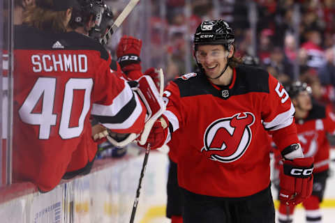 New Jersey Devils left wing Erik Haula (56): Ed Mulholland-USA TODAY Sports