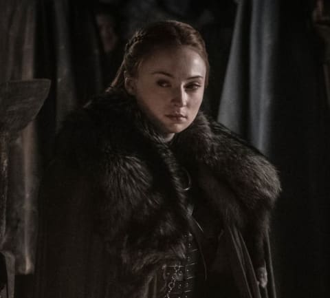 Sophie Turner as Sansa Stark in Game of Thrones