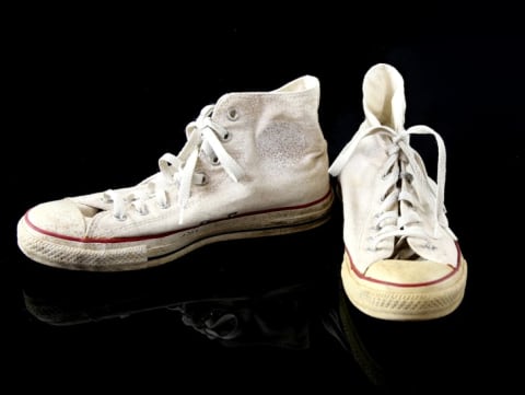 The Converse worn by David Tennant's Doctor Who stunt double will be auctioned off by Ewbank's