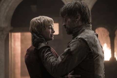 Lena Headey and Nikolaj Coster-Waldau say their final goodbyes in Game of Thrones.