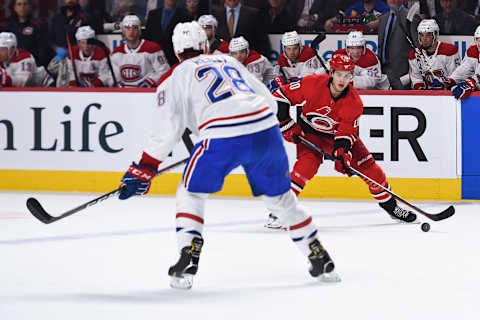 MONTREAL, QC – DECEMBER 13: Sebastian Aho Montreal Canadiens (Photo by David Kirouac/Icon Sportswire via Getty Images)