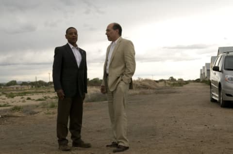 Giancarlo Esposito and Javier Grajeda in Breaking Bad.