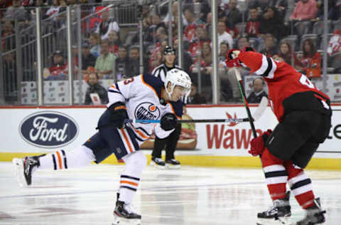 Ryan Nugent-Hopkins #93, Edmonton Oilers (Photo by Bruce Bennett/Getty Images)