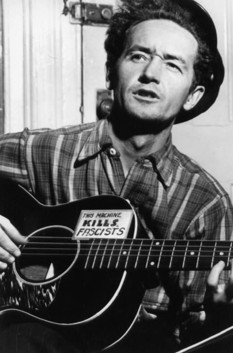 Woody Guthrie, circa March 1943.