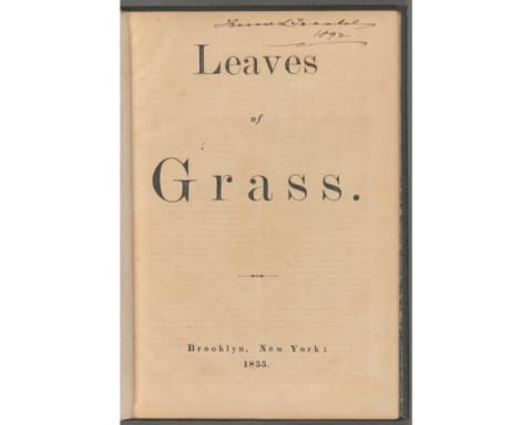 "Leaves of Grass" by Walt Whitman